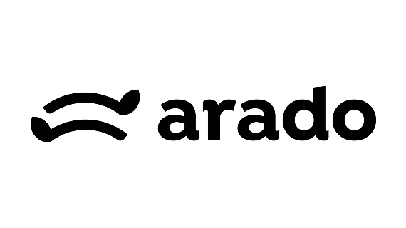 black logo on white background