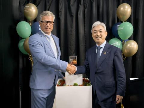 Picture from the ceremony celebrating the acquisition