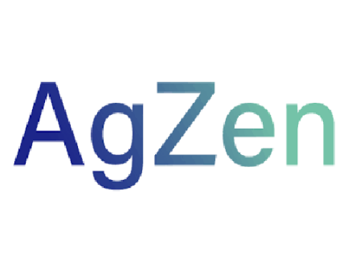 AgZen logo from dark blue to light green
