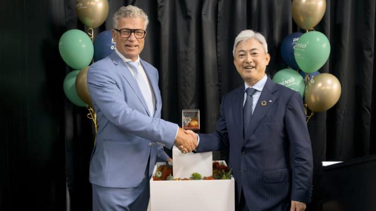 Picture from the ceremony celebrating the acquisition